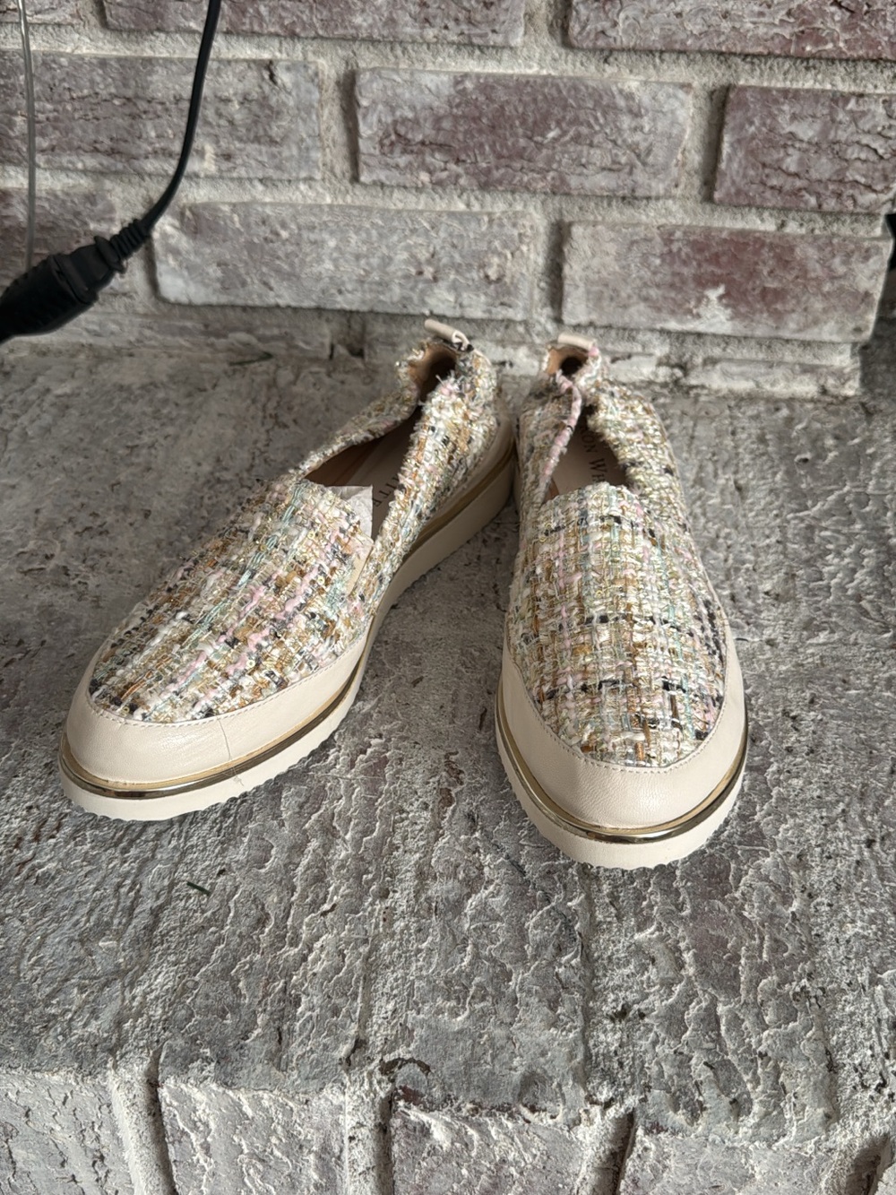 Women’s Ron white loafers